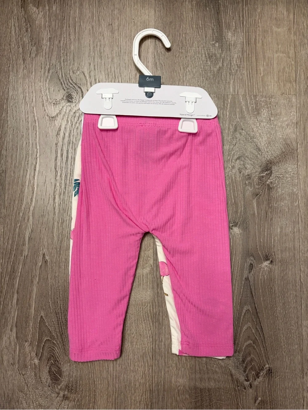 Carter's Baby Girl 2-Pack Flamingo PurelySoft Pull-On Pants - Pink/Ivory- NWT